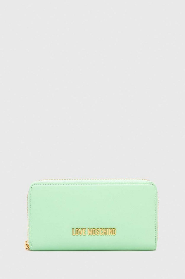 Love Moschino portfel damski kolor zielony
