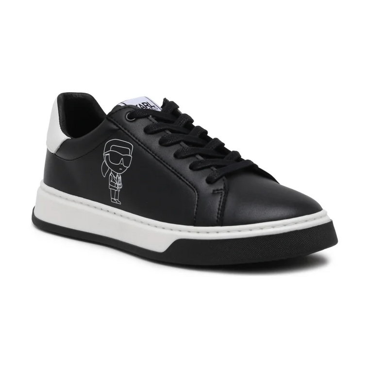 Karl Lagerfeld Kids Skórzane sneakersy