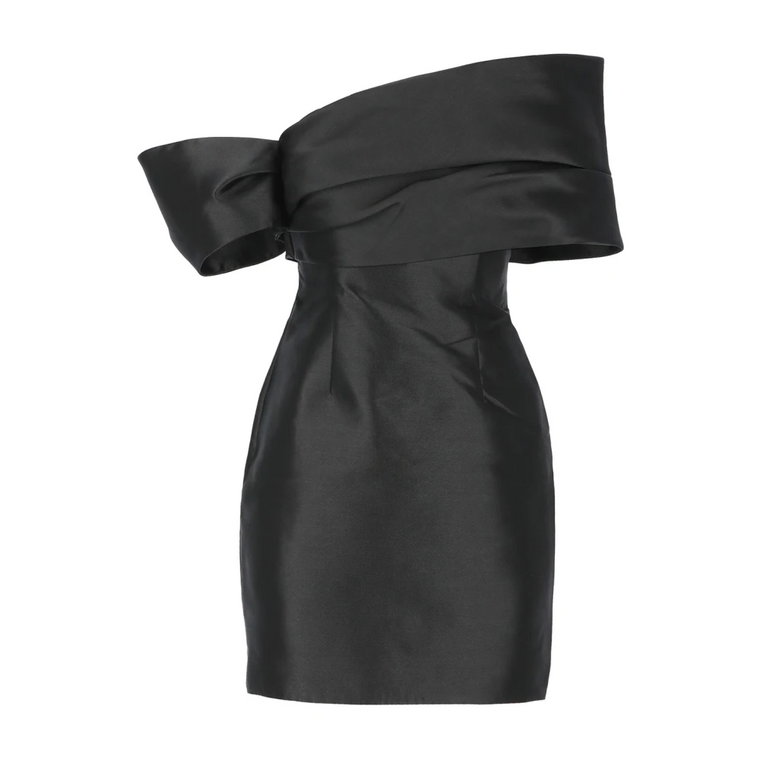 Czarna Sukienka Bez Rękawów z Bocznym Zamkiem Solace London