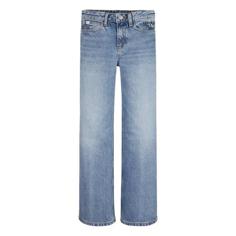 Jeansy z szerokimi nogawkami Calvin Klein Jeans