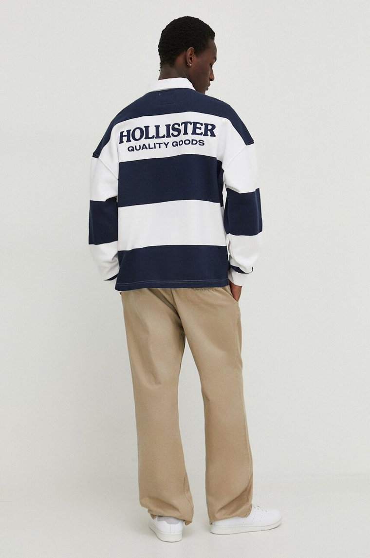 Hollister Co. bluza męska kolor granatowy wzorzysta