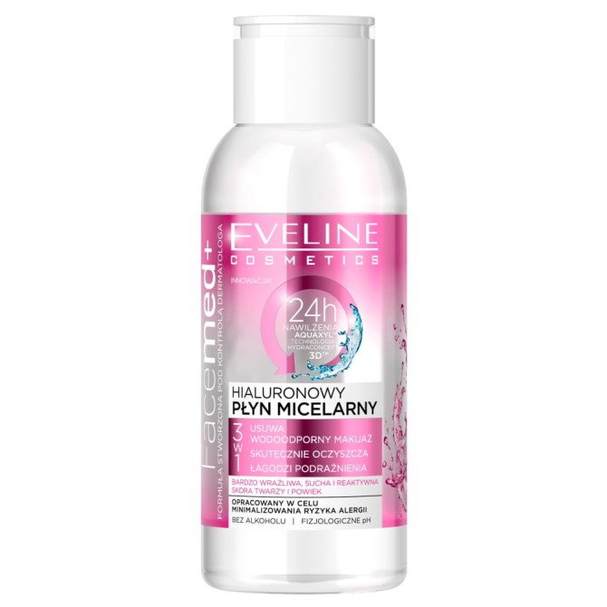 Eveline Cosmetics Facemed+ hialuronowy płyn micelarny 3w1 100ml