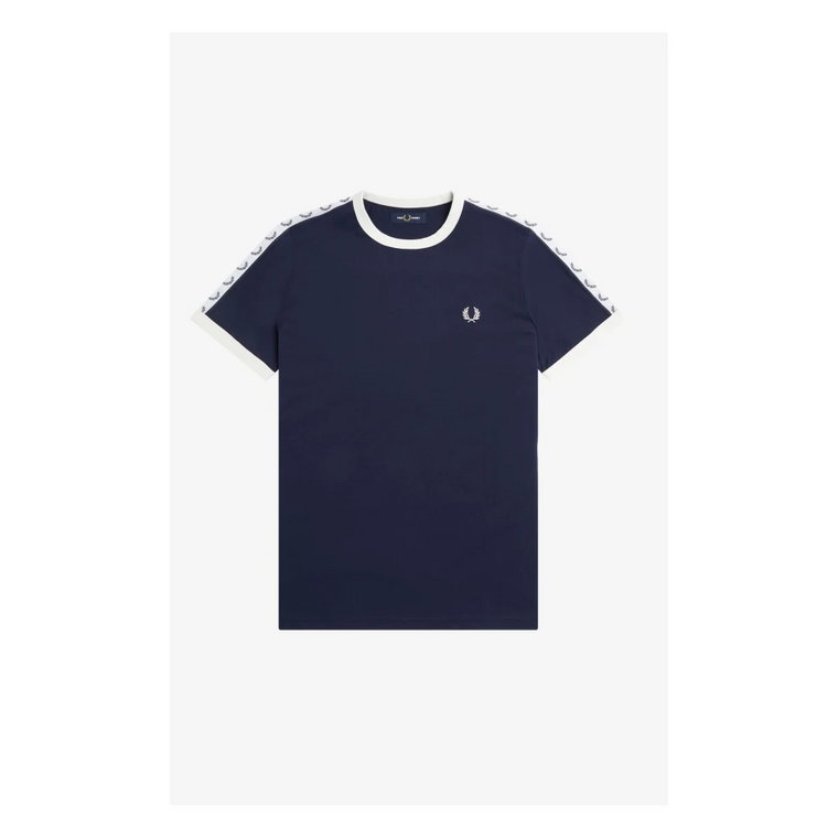 Taped Ringer T-Shirt Carbon Blue Fred Perry