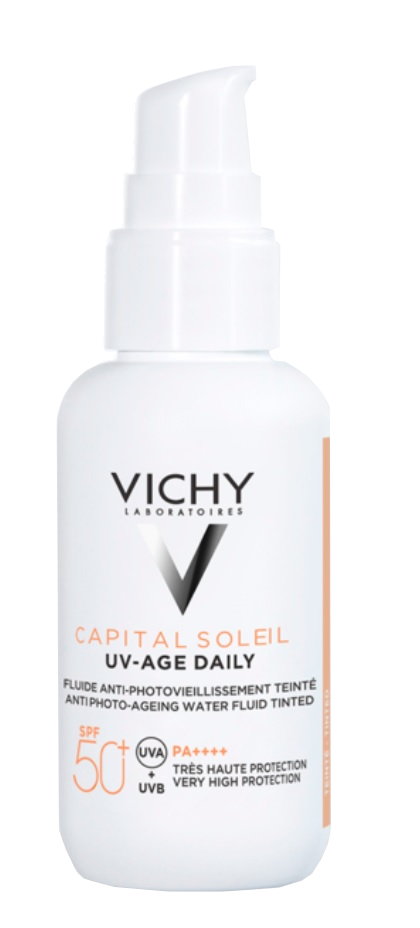 Vichy Capital Soleil UV-Age Daily Koloryzujący fluid przeciw fotostarzeniu skóry SPF50+ 40ml
