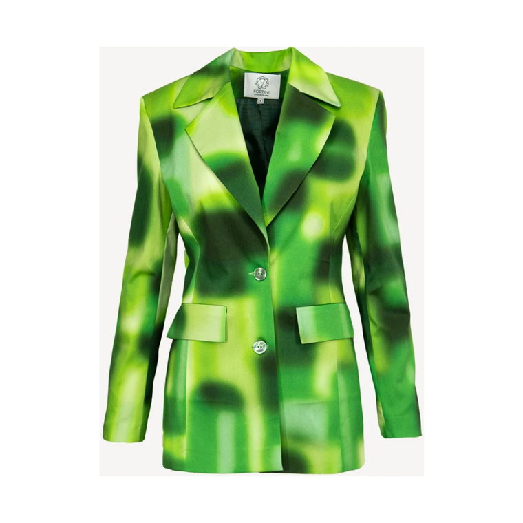 Zielony bawełniany garnitur damski Fortini