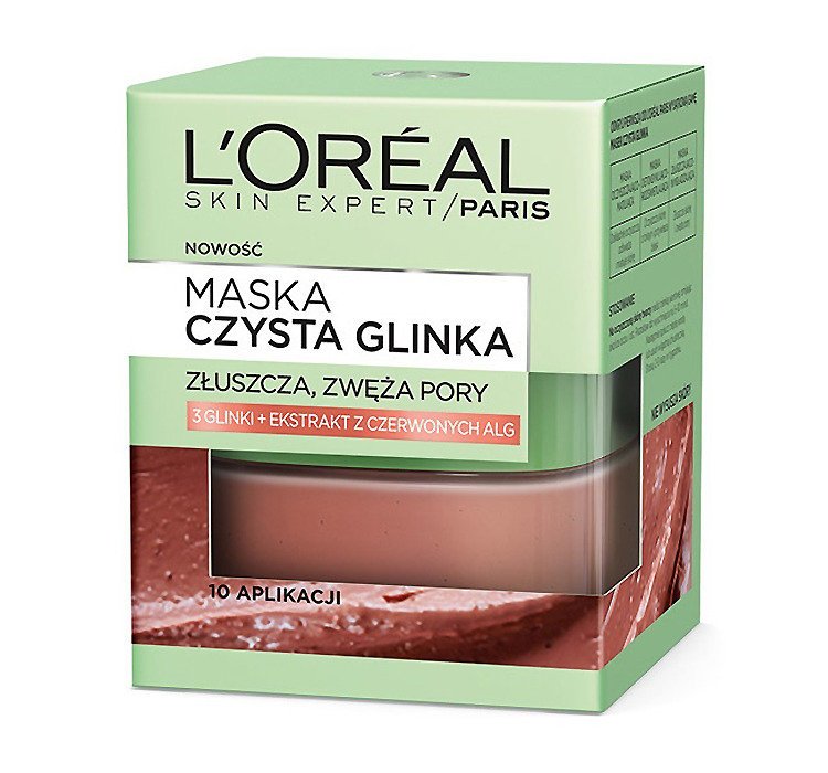 L'oreal Paris, Skin Expert, maska wygładzająca Czysta Glinka, 50 ml