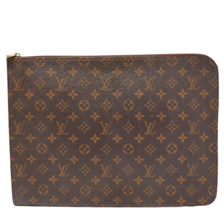 Vintage Coated Canvas Louis Vuitton Document Clutch Louis Vuitton Vintage