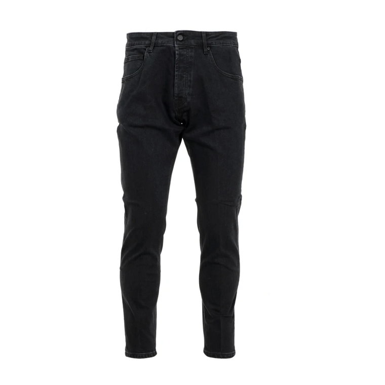 Czarne Skinny Jeans dla Mężczyzn Don The Fuller