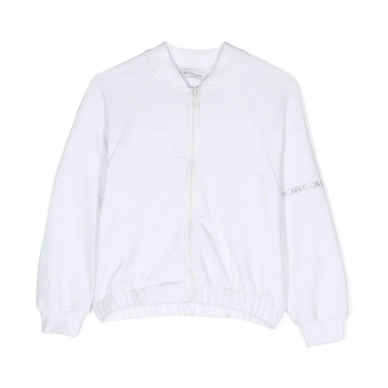 Biały Sweatshirt 0099 Monnalisa