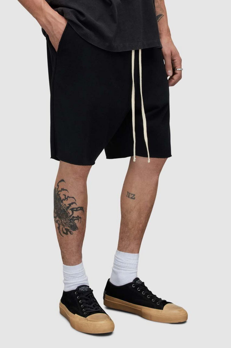 AllSaints szorty HELIX SWEATSHORTS męskie kolor czarny MF069S