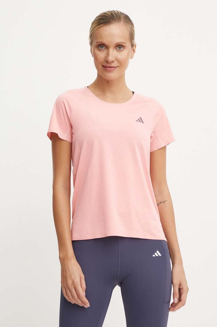 adidas Performance t-shirt treningowy Adizero kolor różowy IW3216