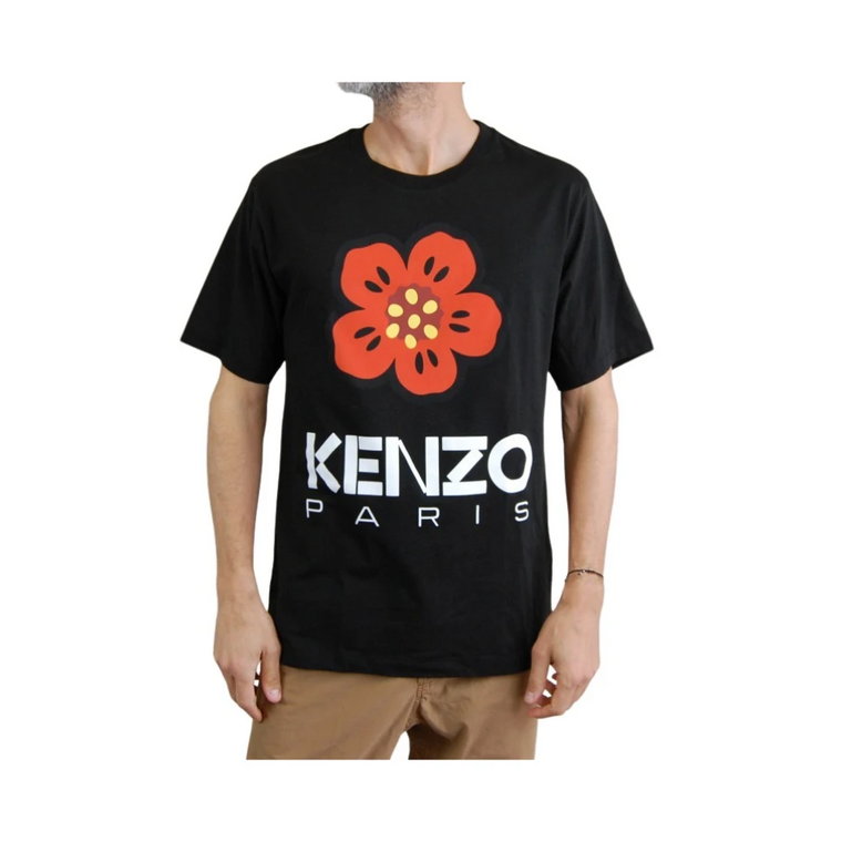 Koszulka z krótkim rękawem w kwiaty Kenzo