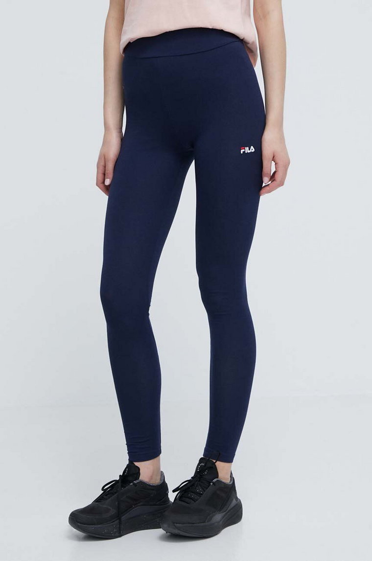 Fila legginsy Benndorf damskie kolor granatowy gładkie FAW0456