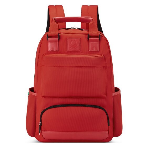 Delsey Paris Delsey Paris x United Colors of Benetton Color Block Plecak 42 cm Komora na laptopa red