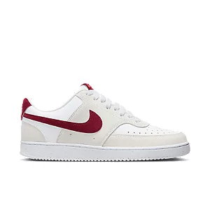 Biało-bordowe sneakersy nike court vision low - Damskie - Kolor: Białe - Rozmiar: 42