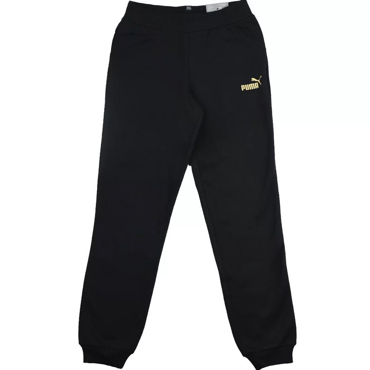 Puma Essential Sweatpants FL G 846133-51, Dla dziewczynki, Czarne, spodnie, bawełna, rozmiar: 140