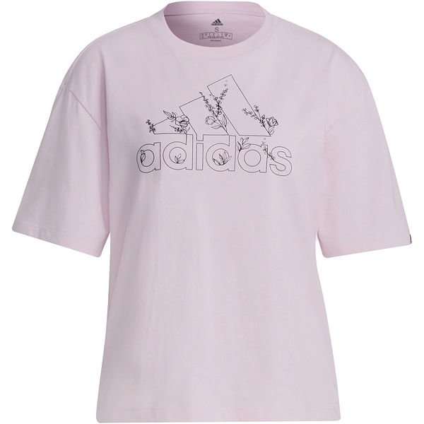 Koszulka damska Soft Floral Logo Graphic Tee Adidas