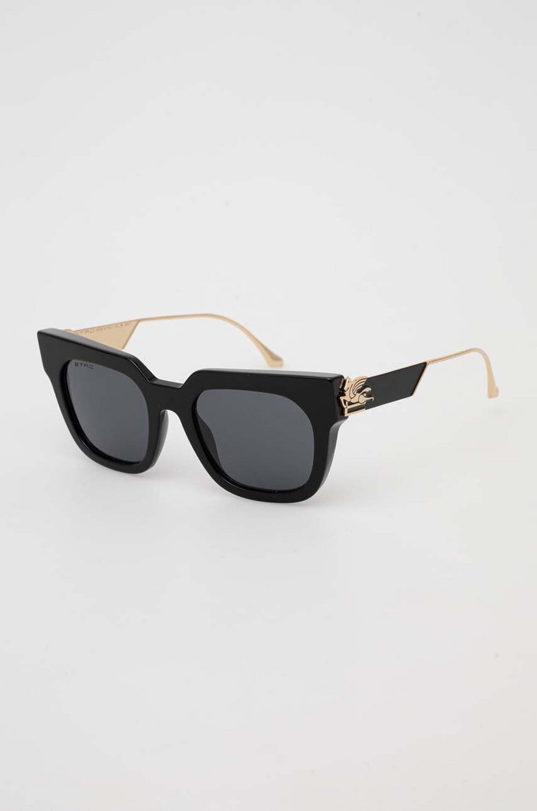 Etro okulary przeciwsłoneczne damskie kolor czarny ETRO 0027/G/S