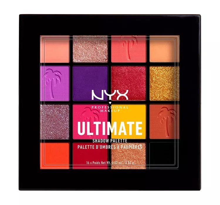 NYX PROFESSIONAL MAKEUP ULTIMATE SHADOW PALETTE PALETA CIENI FESTIVAL 16x0,83G