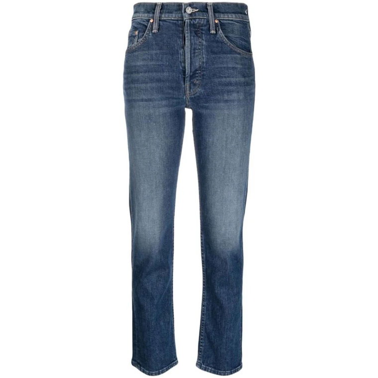 Indigo High-Rise Cropped Skinny Jeans Mother