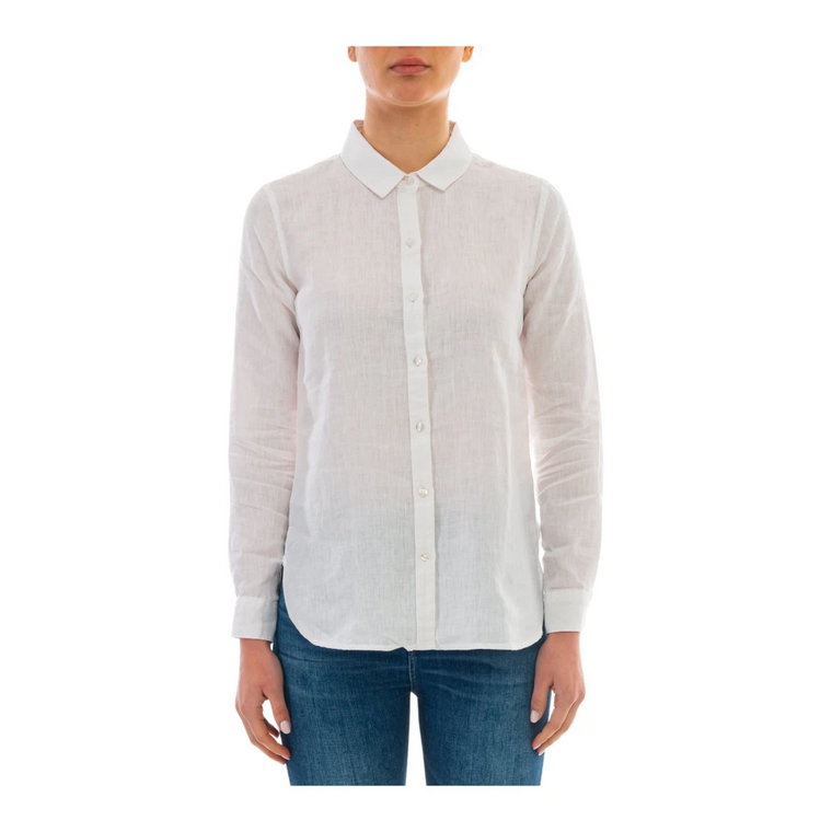Biała Koszula lniana - Klasyczny Design Barbour