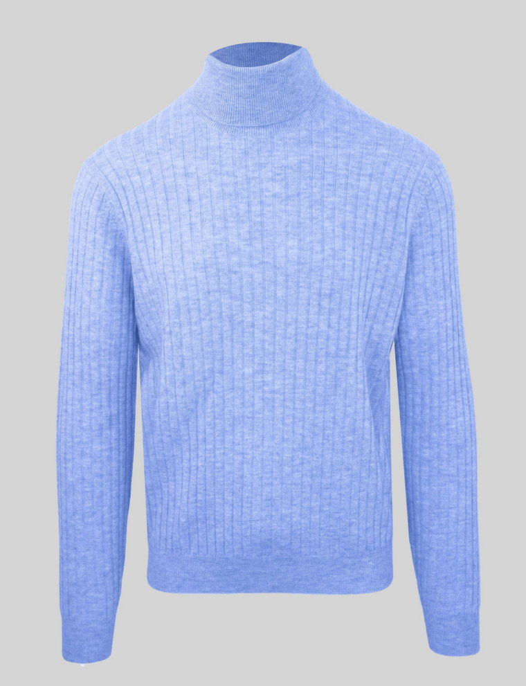 Swetry marki Malo model IUM026FCC12 kolor Niebieski. Odzież męska. Sezon: Cały rok