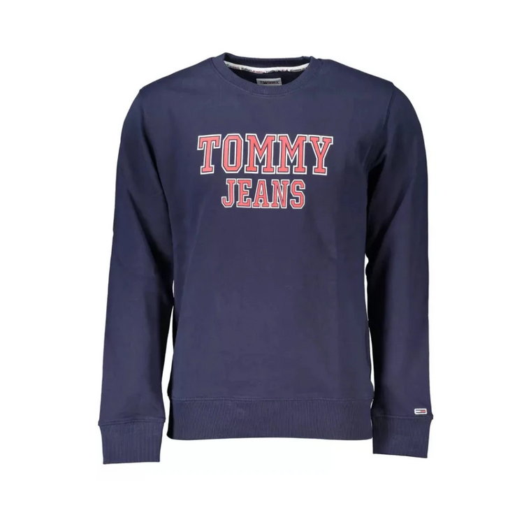 Niebieski Sweter z Logo Tommy Hilfiger