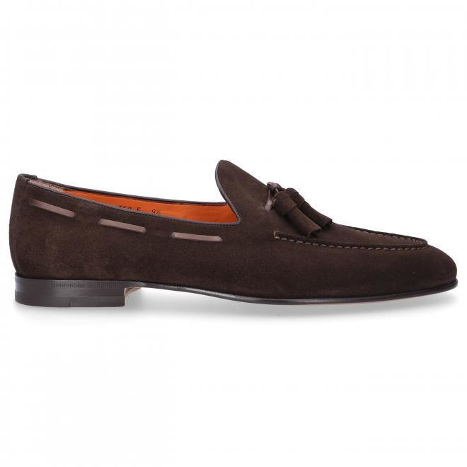 Santoni Loafer 13904 skóra cielęca zamsz