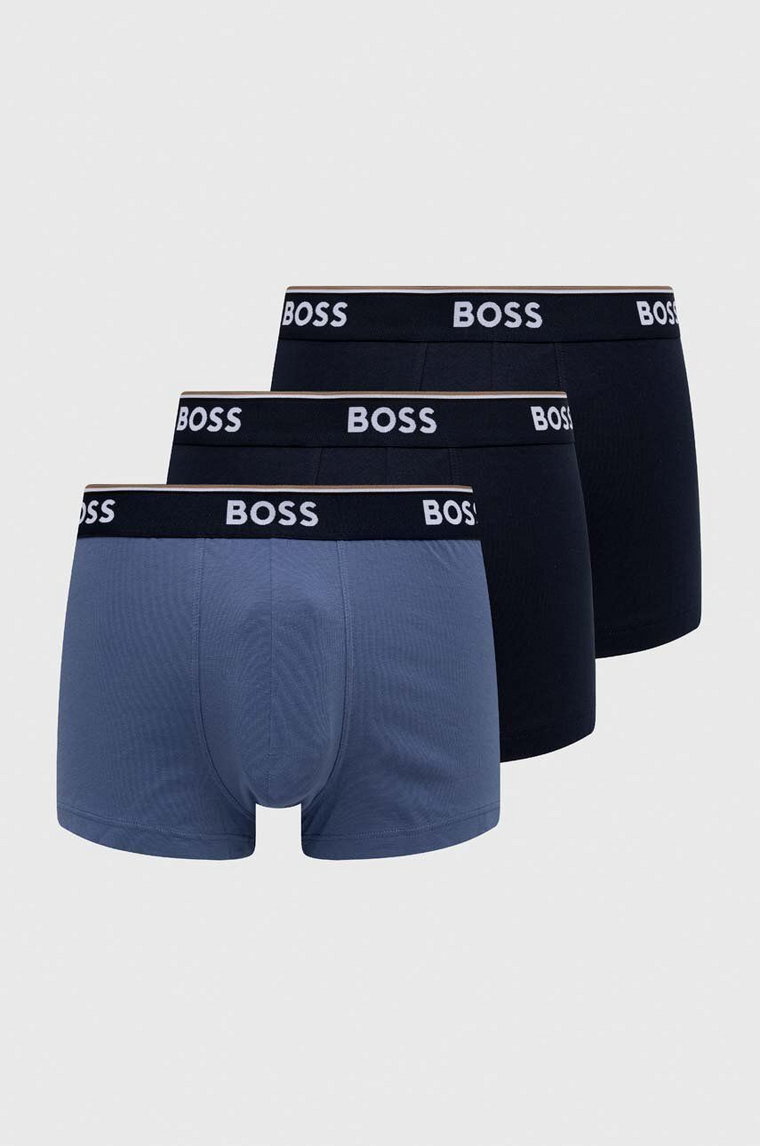 BOSS bokserki 3-pack męskie kolor granatowy