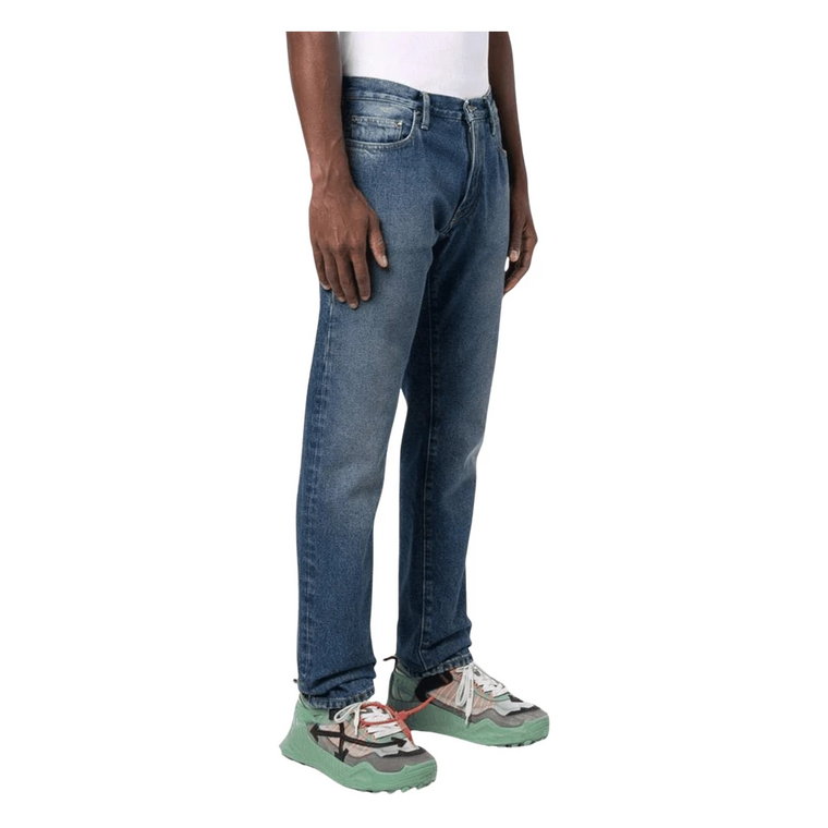 Jeansy Slim-fit Off White