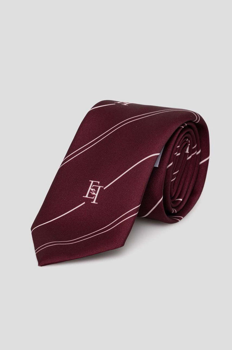 Elisabetta Franchi krawat damski kolor bordowy wzorzysty CR02L46E2