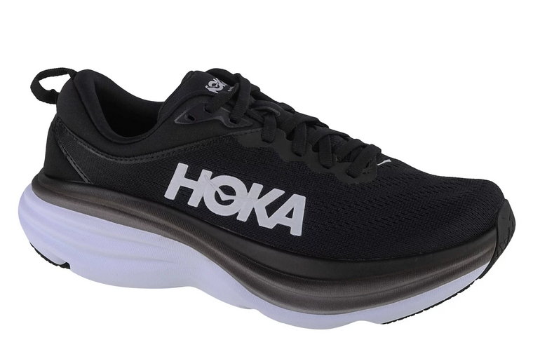 Hoka W Bondi 8 1127952-BWHT, Damskie, Czarne, buty do biegania, tkanina, rozmiar: 36 2/3