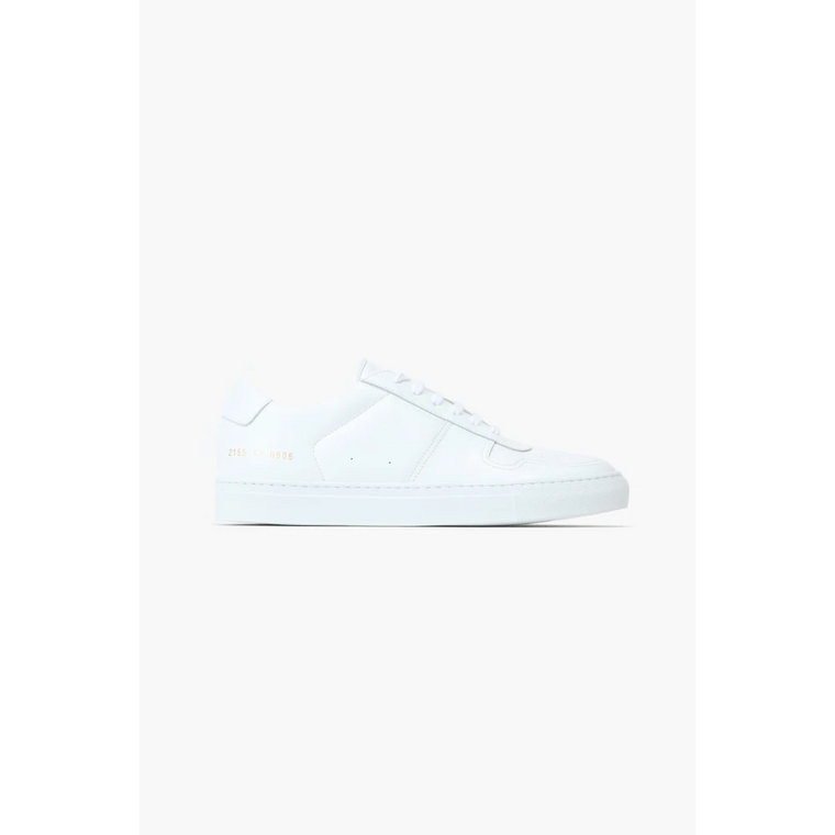 Niskie koszykarskie buty skórzane - Białe Common Projects