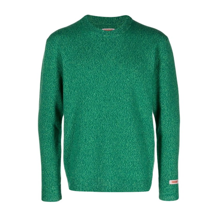 Zielony sweter z wełny Baracuta