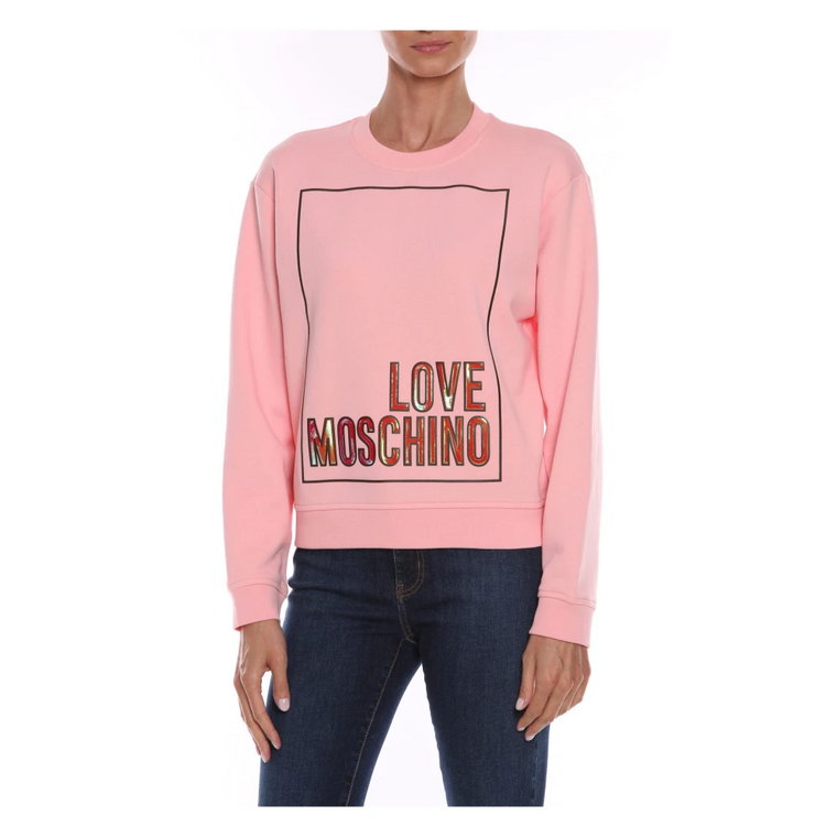 Sukienka z nadrukiem i logo Love Moschino