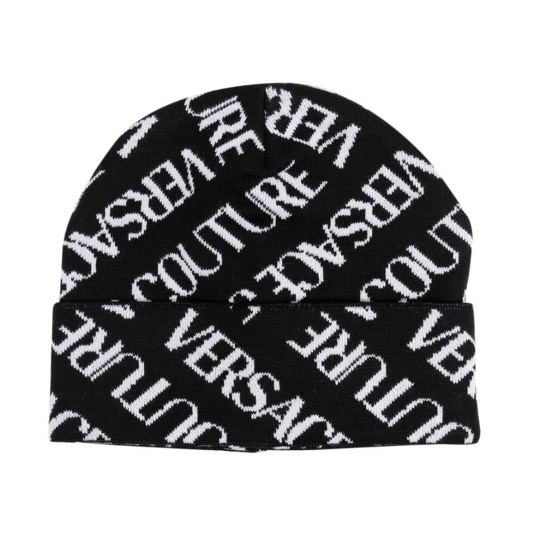 Czarne kapelusze - Stylowy design Versace Jeans Couture