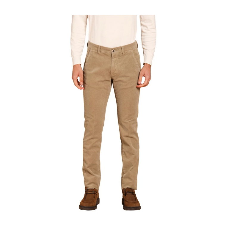 Spodnie Chino Slim Fit z Weluru Mason's