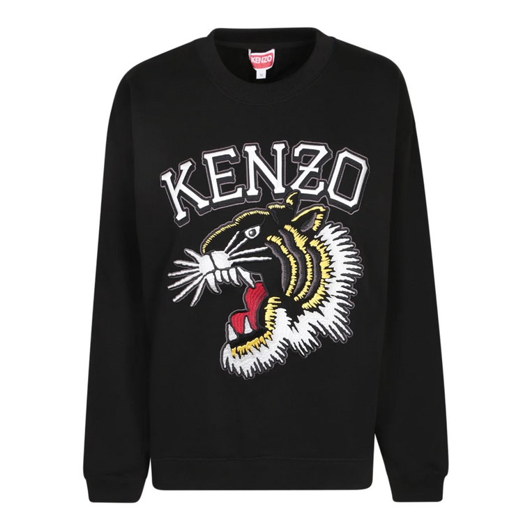 Czarny Sweter z Tygrysem - Modny i Wygodny Kenzo