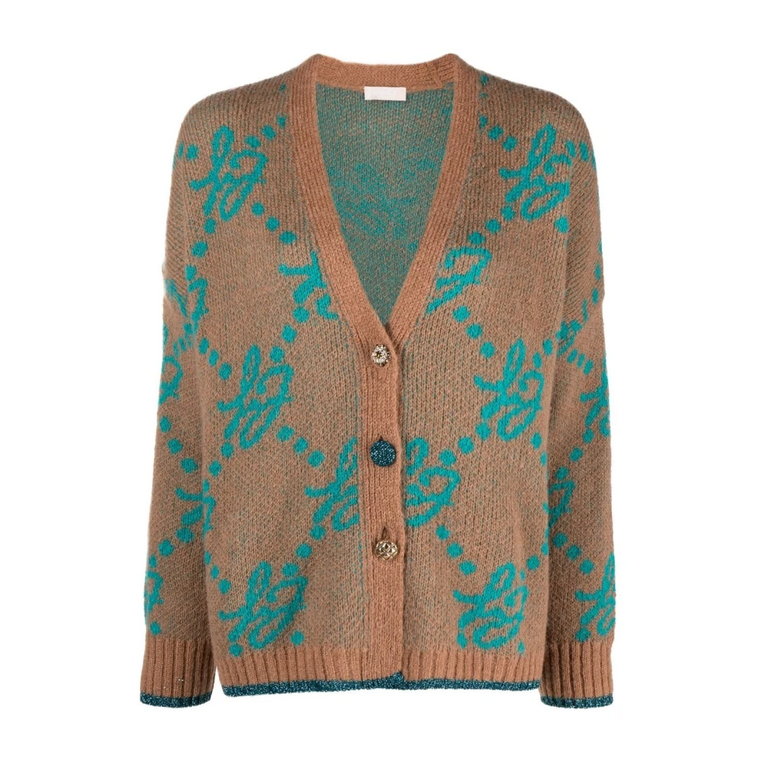 Print Cardigan Sahara Argyle Liu Jo