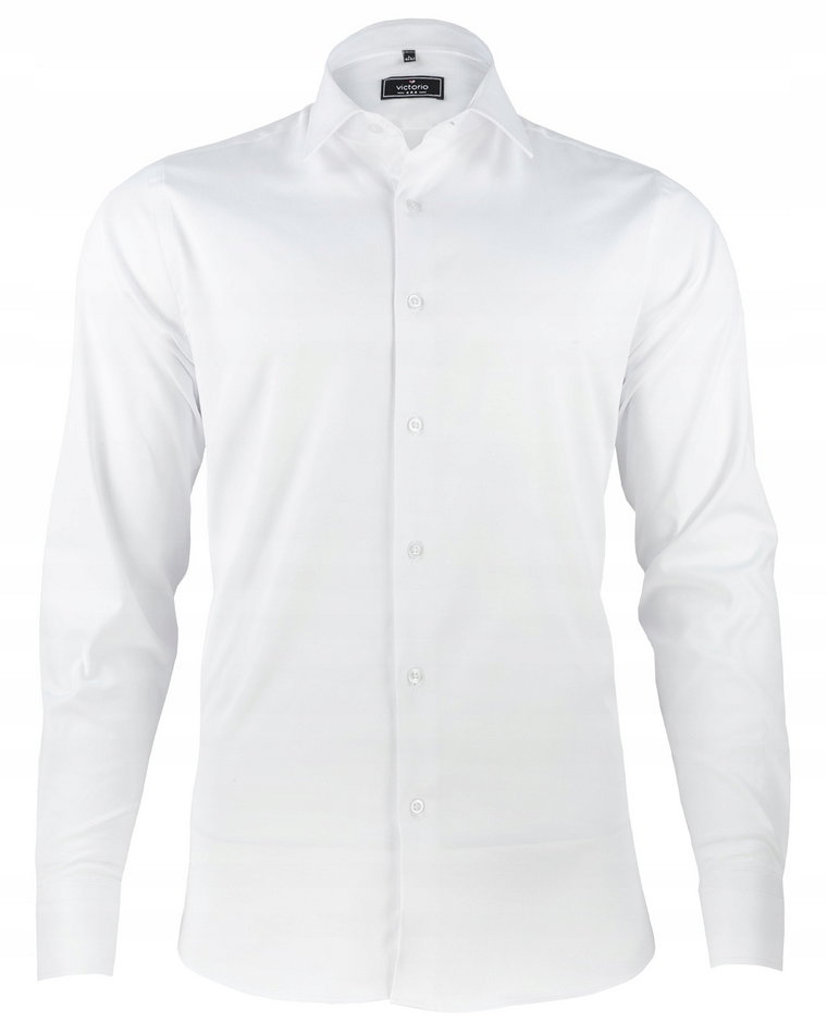 Biała koszula męska Victorio slim M