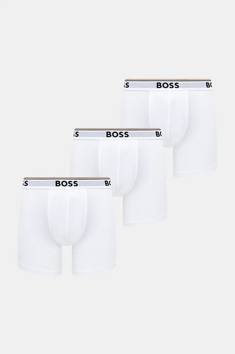 BOSS bokserki 3-pack męskie kolor biały 50475282