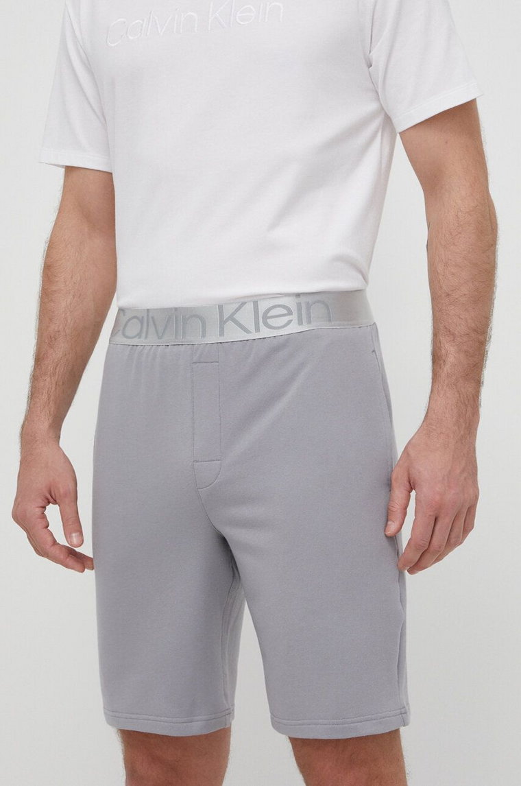 Calvin Klein Underwear szorty piżamowe męskie kolor szary gładka