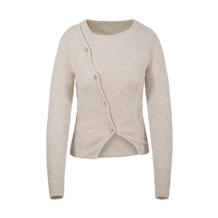 Beige Pau Cardigan Jacquemus