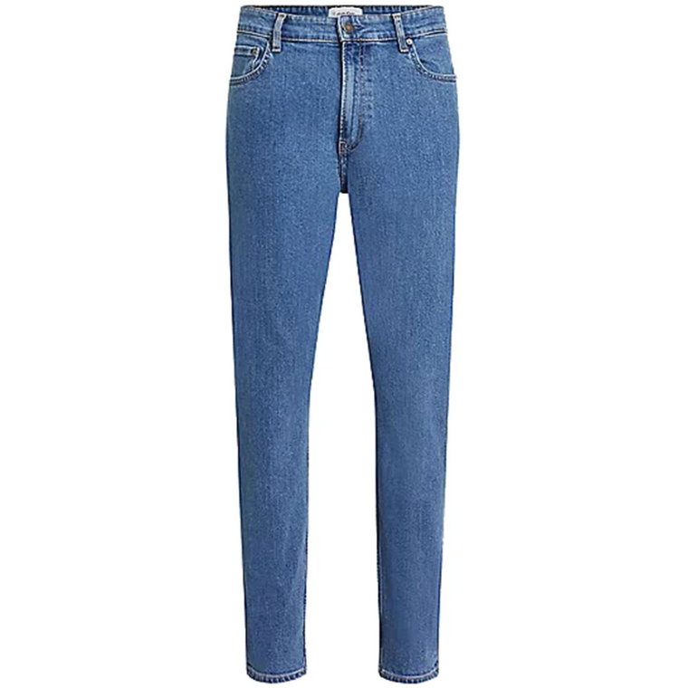 Mid Blue Denim Tapered Jeans Calvin Klein