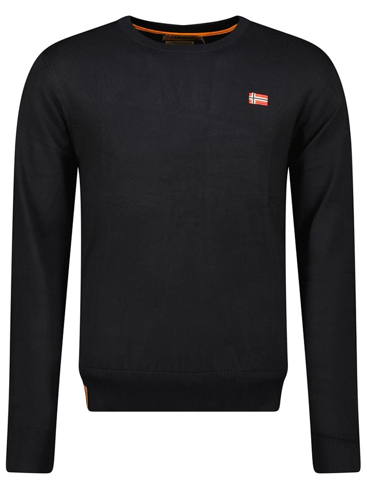 Geographical Norway Sweter w kolorze czarnym