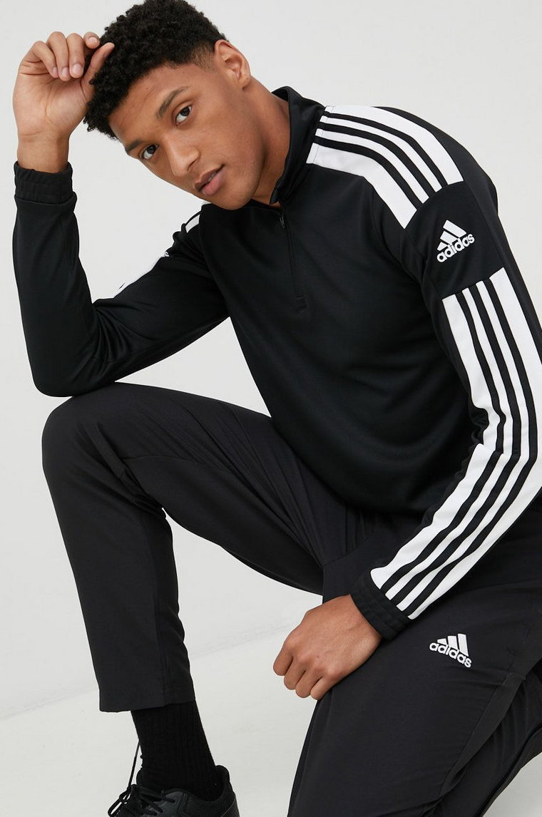 adidas Performance bluza treningowa Squadra 21 męska kolor czarny z aplikacją  GK9562