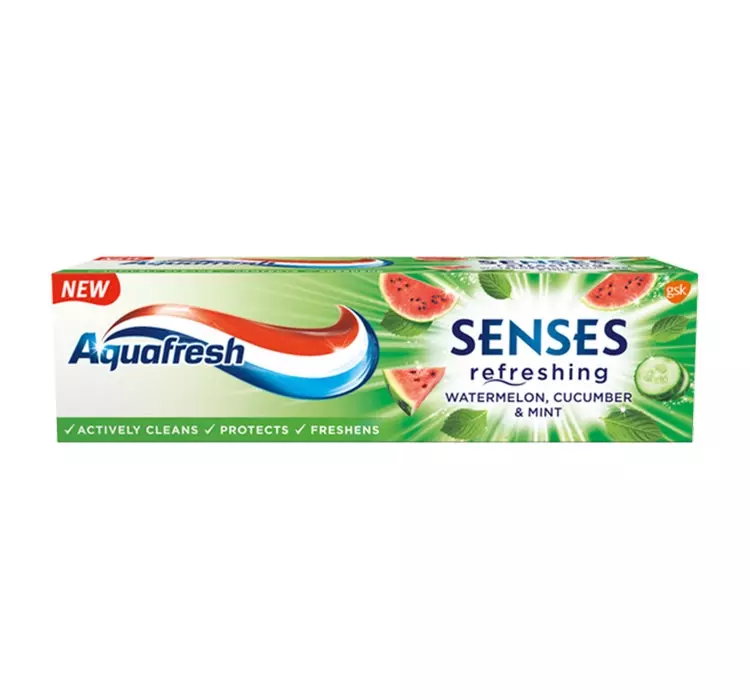 AQUAFRESH SENSES ARBUZ OGÓREK MIĘTA PASTA DO ZĘBÓW 75ML