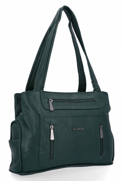 Zielone Torebki Damskie Shopper Bag firmy Hernan (kolory)
