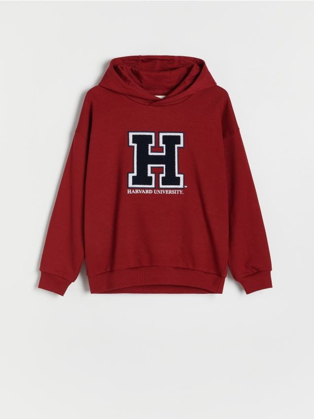 Reserved - Bluza Harvard - czerwony