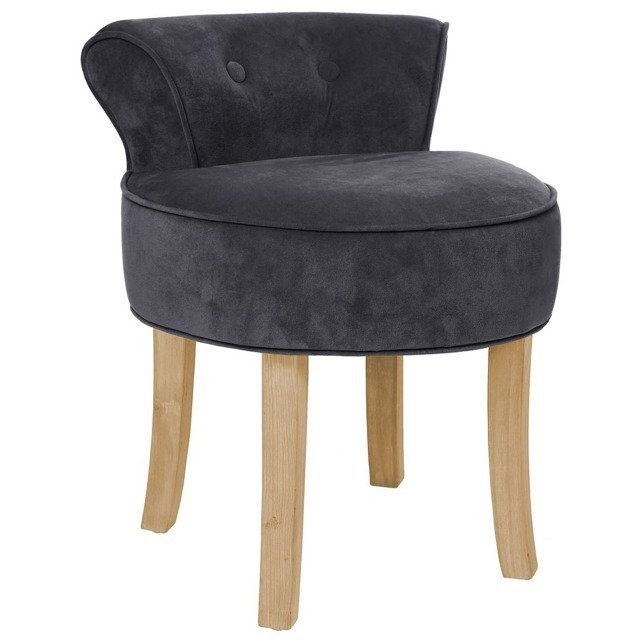 Krzesło MIA HOME Mezclado, ciemnoszare, 58x46x49 cm